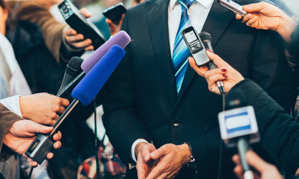 a politician answering questions about telemedicine and eHealth